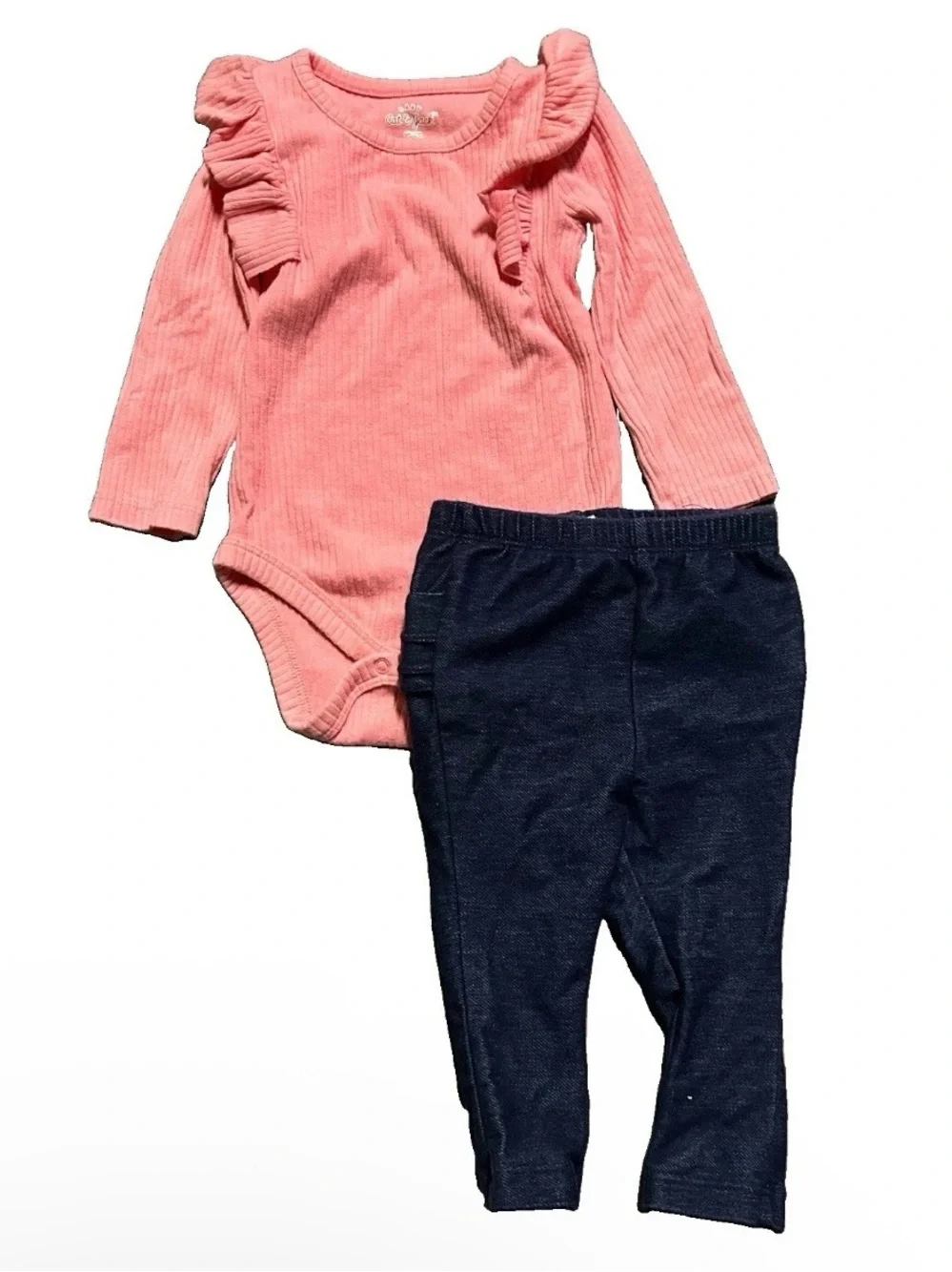 Baby Girl Matching Set Long Sleeve Short Sleeve Pants Size 6-9 Months